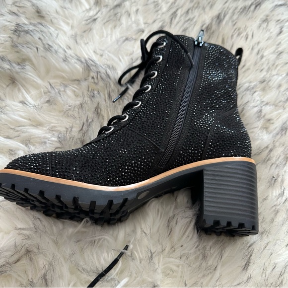 INC Rhinestone Almond Toe Mid-Calf Boots - Picture 7 of 15